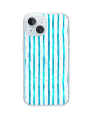 Etui do iPhone 15 z MagSafe przeźroczyste, silikonowe Flexi, szept fal