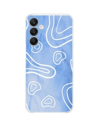 Etui do Samsung Galaxy A25 5G przeźroczyste, silikonowe Flexi, morski wzór