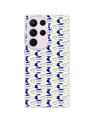 Etui do Samsung Galaxy S23 Ultra przeźroczyste, silikonowe Flexi, pływające rybki