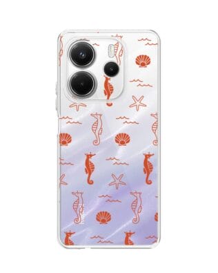 Etui do Xiaomi Redmi Note 14 4G przeźroczyste, silikonowe Flexi, wakacyjne wzory