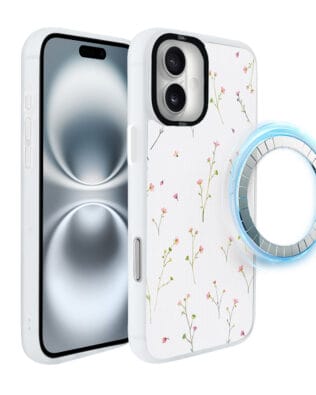 Etui do iPhone 16 Plus IBIZU DropGuard Matt z MagSafe, Pastel Bloom, Polna fantazja
