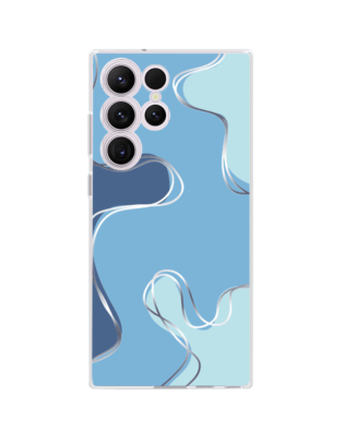 Etui do Samsung Galaxy S23 Ultra przeźroczyste, silikonowe Flexi, spokój oceanu