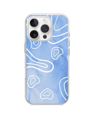 Etui do iPhone 16 Pro Max przeźroczyste, silikonowe Flexi, morski wzór