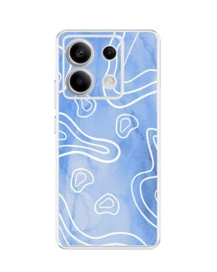 Etui do Xiaomi Redmi Note 13 Pro 5G przeźroczyste, silikonowe Flexi, morski wzór
