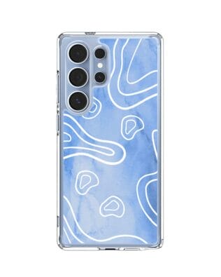 Etui do Samsung Galaxy S25 Ultra z MagSafe przeźroczyste, silikonowe Flexi, morski wzór