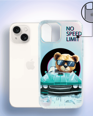 Etui do iPhone 14 IBIZU California Sunset, zmieniające kolor, Blue Car, niebieski samochód