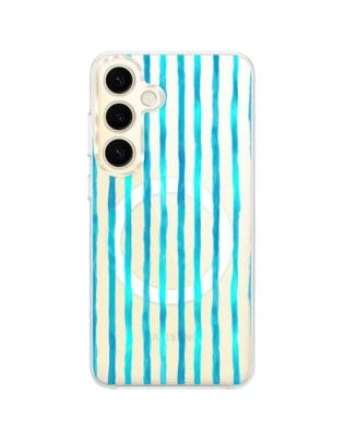 Etui do Samsung Galaxy S24 Plus z MagSafe przeźroczyste, silikonowe Flexi, szept fal