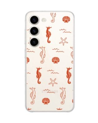 Etui do Samsung Galaxy S23 przeźroczyste, silikonowe Flexi, wakacyjne wzory