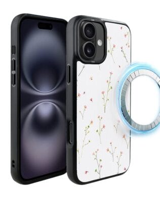 Etui do iPhone 16 Plus IBIZU DropGuard Matt z MagSafe, Pastel Bloom, Polna fantazja