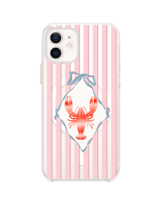 Etui do iPhone 12 Mini z MagSafe przeźroczyste, silikonowe Flexi, Homar
