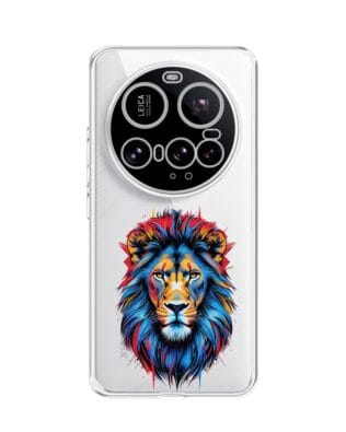 Etui do Xiaomi 15 Ultra przeźroczyste, silikonowe Flexi, Dzika Mandala, Lew