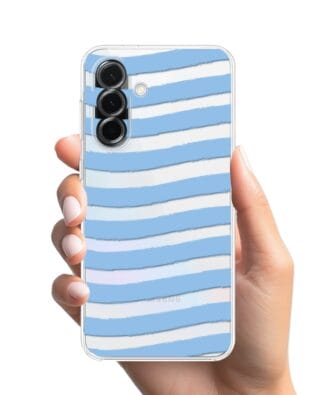 Etui do Samsung Galaxy A36 5G przeźroczyste, silikonowe Flexi, fale morskie