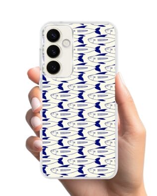 Etui do Samsung Galaxy S23 z MagSafe przeźroczyste, silikonowe Flexi, pływające rybki