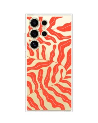 Etui do Samsung Galaxy S24 Ultra przeźroczyste, silikonowe Flexi, rafa koralowa