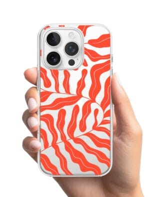 Etui do iPhone 16 Pro Max przeźroczyste, silikonowe Flexi, rafa koralowa