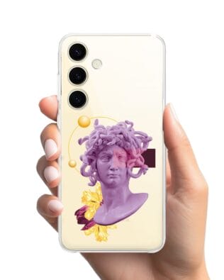 Etui do Samsung Galaxy S24 Plus przeźroczyste, silikonowe Flexi, antyczna figura