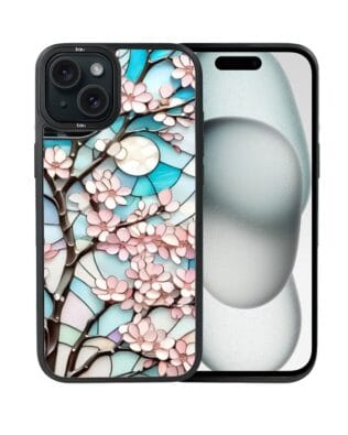 Etui do iPhone 15 IBIZU DropGuard Matt z MagSafe, Barwy Szkła, Księżycowa Wiśnia