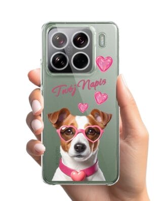 Etui do Xiaomi 15 Pro przeźroczyste, silikonowe Flexi, Puppy Love, pies rasy Jack Russell Terrier