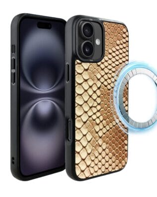 Etui do iPhone 16 Plus IBIZU DropGuard Matt z MagSafe, Zew Natury, Wąż