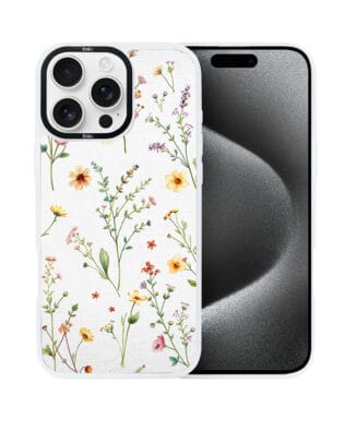Etui do iPhone 15 Pro Max IBIZU DropGuard Matt z MagSafe, Pastel Bloom, Letni bukiet