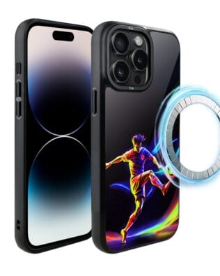 Etui do iPhone 14 Pro Max IBIZU DropGuard Matt z MagSafe, #ElectroMove, W rytmie piłki nożnej