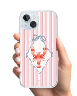 Etui do iPhone 15 z MagSafe przeźroczyste, silikonowe Flexi, Homar