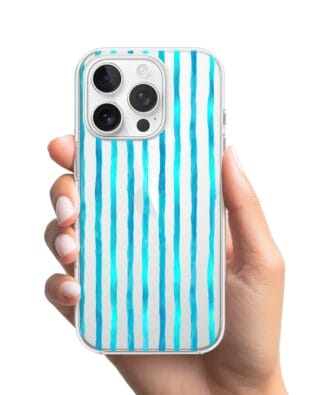 Etui do iPhone 16 Pro Max przeźroczyste, silikonowe Flexi, szept fal
