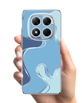 Etui do Xiaomi POCO X7 przeźroczyste, silikonowe Flexi, spokój oceanu