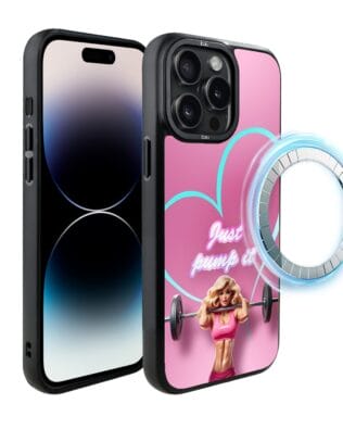 Etui do iPhone 14 Pro Max IBIZU DropGuard Matt z MagSafe, #Move, Pump it love