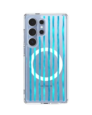 Etui do Samsung Galaxy S25 Ultra z MagSafe przeźroczyste, silikonowe Flexi, szept fal
