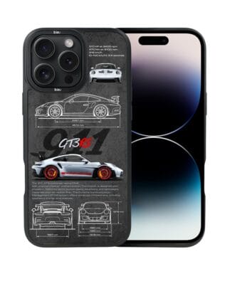 Etui do iPhone 14 Pro IBIZU DropGuard Matt z MagSafe, TechDrive, 911 GT3 RS