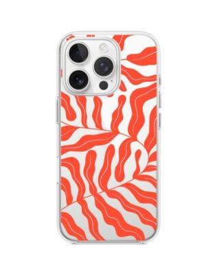 Etui do iPhone 16 Pro Max przeźroczyste, silikonowe Flexi, rafa koralowa
