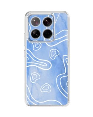 Etui do Xiaomi 14 Pro przeźroczyste, silikonowe Flexi, morski wzór