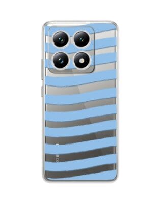 Etui do Xiaomi 14T Pro przeźroczyste, silikonowe Flexi, fale morskie