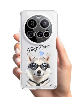 Etui do Xiaomi 15 Ultra przeźroczyste, silikonowe Flexi, Puppy Love, pies rasy Husky