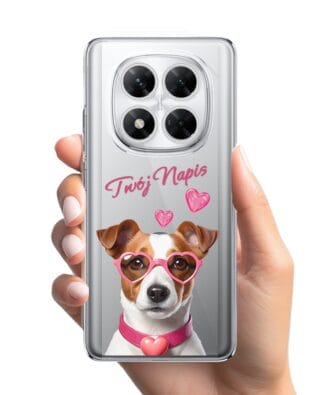 Etui do Xiaomi POCO X7 przeźroczyste, silikonowe Flexi, Puppy Love, pies rasy Jack Russell Terrier