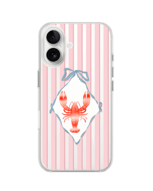 Etui do iPhone 16 przeźroczyste, silikonowe Flexi, Homar