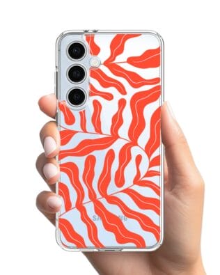 Etui do Samsung Galaxy S24 FE przeźroczyste, silikonowe Flexi, rafa koralowa