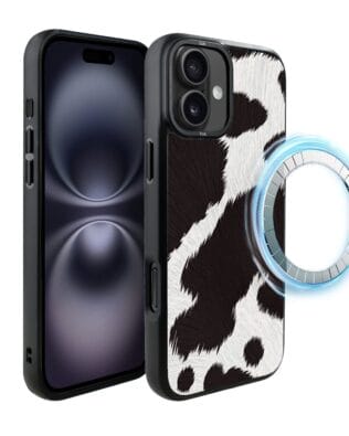Etui do iPhone 16 Plus IBIZU DropGuard Matt z MagSafe, Zew Natury, Polska Krowa