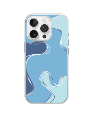 Etui do iPhone 16 Pro Max przeźroczyste, silikonowe Flexi, spokój oceanu