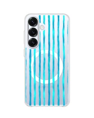 Etui do Samsung Galaxy S25 Plus z MagSafe przeźroczyste, silikonowe Flexi, szept fal