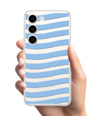 Etui do Samsung Galaxy S23 przeźroczyste, silikonowe Flexi, fale morskie