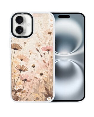 Etui do iPhone 16 Plus IBIZU DropGuard Matt z MagSafe, Boho, Kwiatowa łąka