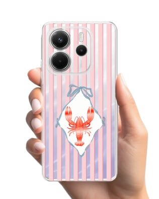 Etui do Xiaomi Redmi Note 14 4G przeźroczyste, silikonowe Flexi, Homar