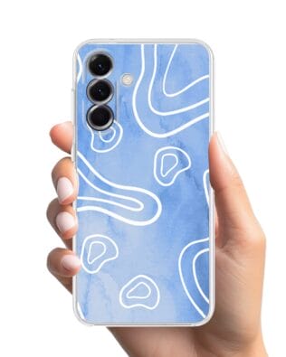 Etui do Samsung Galaxy A56 5G przeźroczyste, silikonowe Flexi, morski wzór