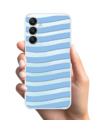 Etui do Samsung Galaxy M35 5G przeźroczyste, silikonowe Flexi, fale morskie