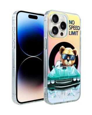 Etui do iPhone 14 Pro Max IBIZU California Sunset, zmieniające kolor, Blue Car, niebieski samochód