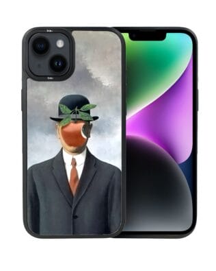 Etui do iPhone 14 IBIZU DropGuard Matt z MagSafe, Rene Magritte, syn człowieczy