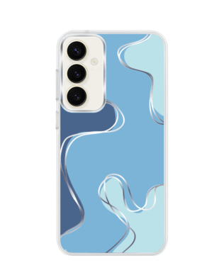 Etui do Samsung Galaxy S23 z MagSafe przeźroczyste, silikonowe Flexi, spokój oceanu