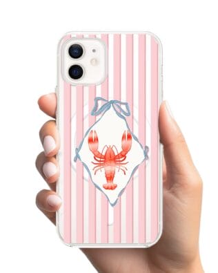Etui do iPhone 12 Mini z MagSafe przeźroczyste, silikonowe Flexi, Homar